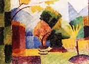 August Macke Garten am Thuner See oil